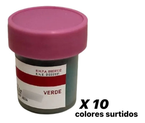 Colorante Liposoluble En Polvo X 10 U. Marca Bloch / Lauacu