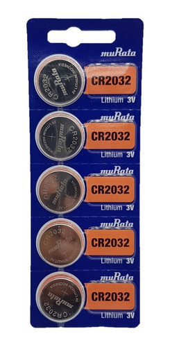 Pilas Murata Cr2032. Pc. Balanza. Reloj. Blister X 5