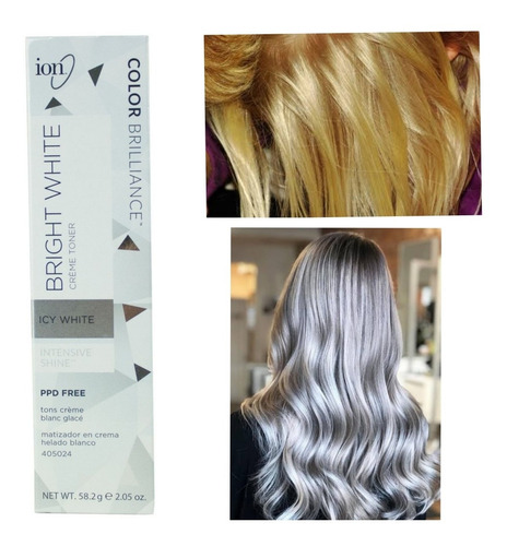 Toner En Crema Matizador Capilar Ion Icy White Blanco Hielo