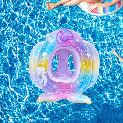 Flotador Inflable De Sirena Para Piscina, Ideal Con Volante