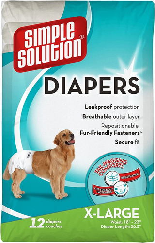 Pañales Desechables Perros Simple Solution Ajuste Súper Abso