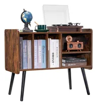 Comprar Vevor Soporte Para Tocadiscos 220 Álbumes Vintage Ews