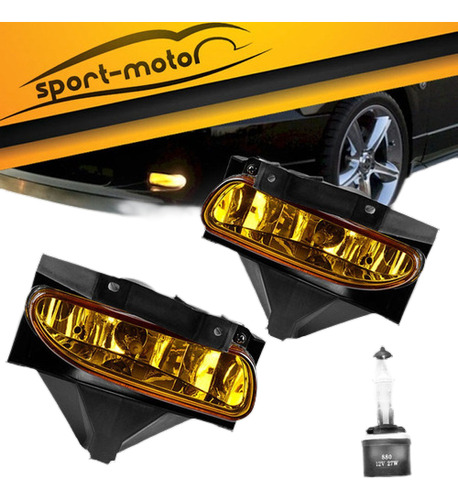 Para 1999-2004 Ford Mustang Amarillo Ámbar Niebla Luces Dela