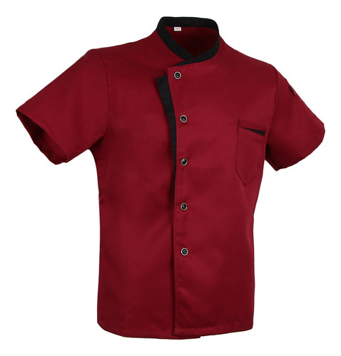 Abrigo De Chef Camisa Denim Unisex Adulto Arrugas Resistente