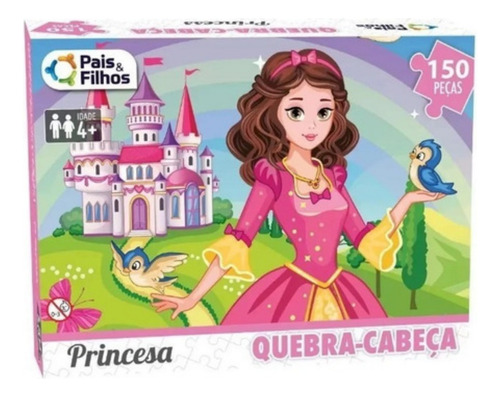 Quebra Cabeça 150 Peças Infantil Criança Menina Princesa