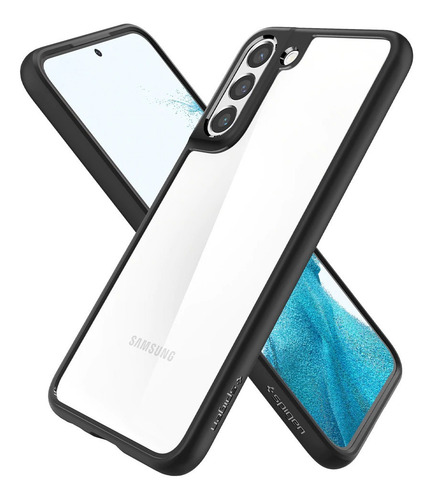 Imagem 2 de 4 de Capa Spigen Ultra Hybrid Black Para Samsung Galaxy S22 Plus
