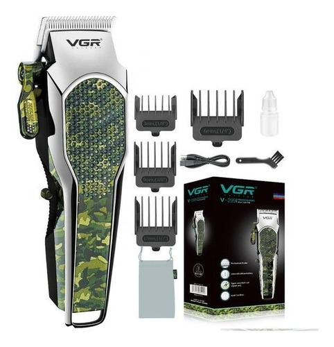 Cortadora De Pelo Barba Vgr V-299 Recargable Usb Camuflada