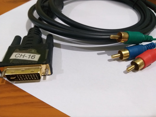 Cable Dvi 24+5 M / 3 Rca  