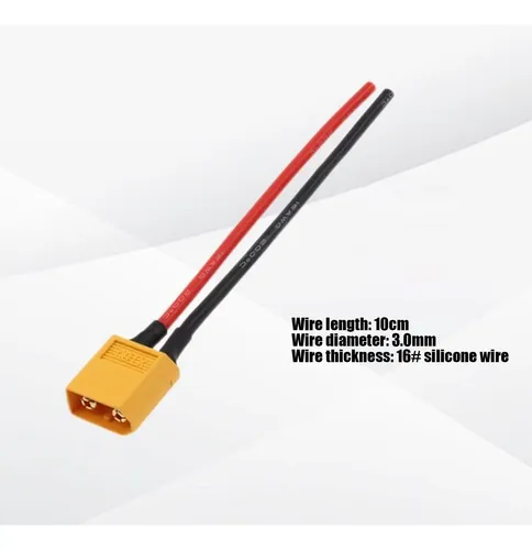RIIEYOCA XT60 a DC 7909 Conector, XT60 macho a DC 0.311 in x 0.035 in macho adaptador inalámbrico para coche RC, FPV drone, batería LiPo, fuentes de alimentación de laptop, etc RIIEYOCA XT60 a DC 7909 Conector, XT60 macho a DC 0.311 in x 0.035 in macho adaptador inalámbrico para coche RC, FPV drone, batería LiPo, fuentes de alimentación de laptop, etc