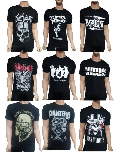 Remeras rock hombre best sale