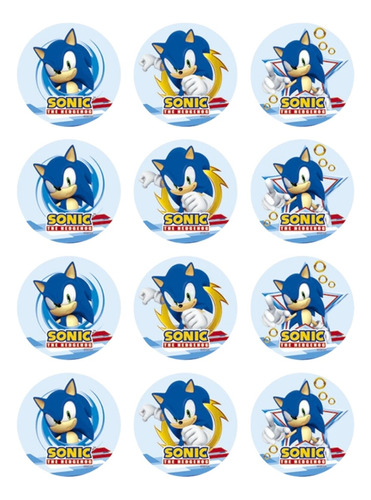 Plancha De Stickers Sonic X 120u