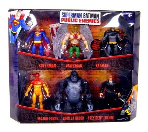 Superman Batman Animated Public Enemies Mattel Movie Novo