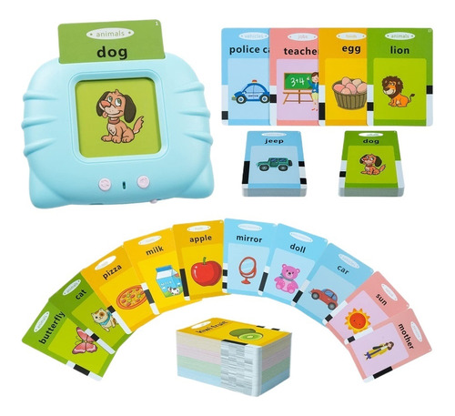 112 Tarjetas Flash Parlantes Para Niños Pequeños, Juguetes D