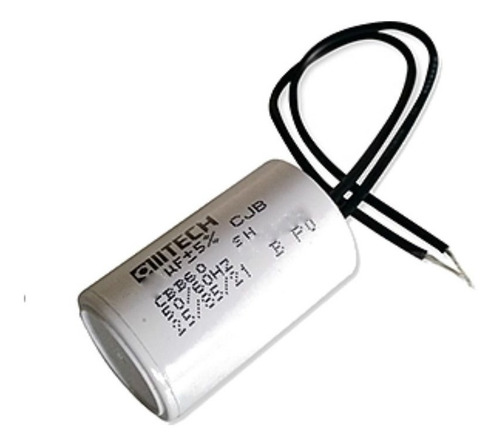 Imagem 1 de 5 de Capacitor 12uf 250v 2 Fios Motor Portão Eletrônico