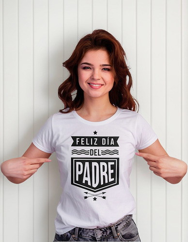 Playera Para Dama Feliz Dia Padre Qq