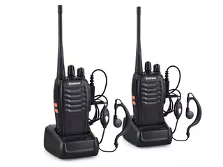 Walkie-talkie Baofeng 1 BF-888S de 2 radios - negro