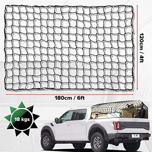 Red De Carga Elástica Camioneta, 4'x6', Organizador Un...