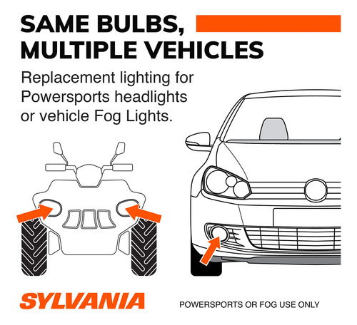 Bombillas Led Powersport Sylvania H11 6000 K Para Faros Dela