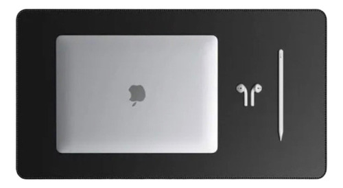 Mouse Pad Grande Preto Preto Liso