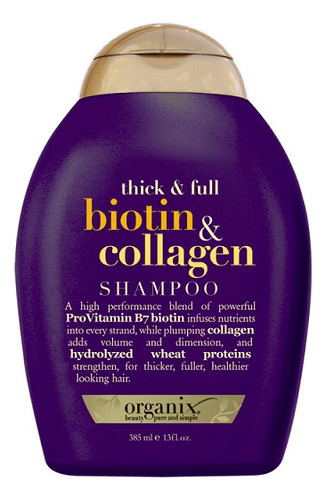 Shampoo Organix Biotin & Collagen X 385ml