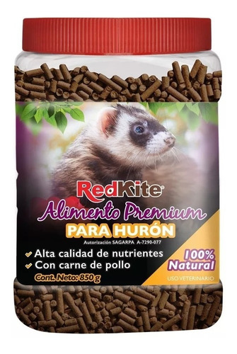 Alimento Premium Hurón Redkite 850 Grs 