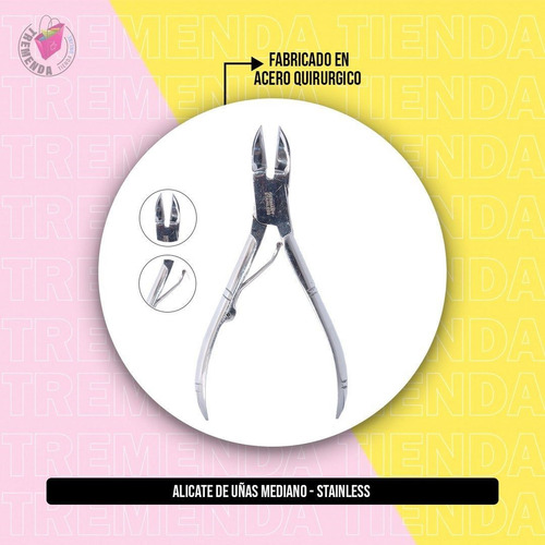 Alicate Para Uñas Stanless Mediano Pedicura Manicura