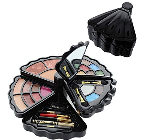 Set De Maquillaje Br: Sombras De Ojos, Rubor, Brillo De Labi