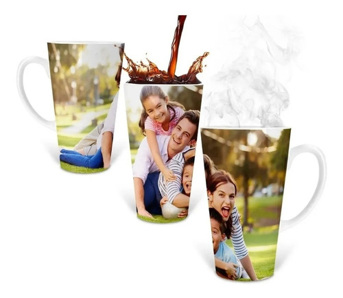 Taza Cónica 17oz Personalizada Con Tu Foto Frase O Logotipo