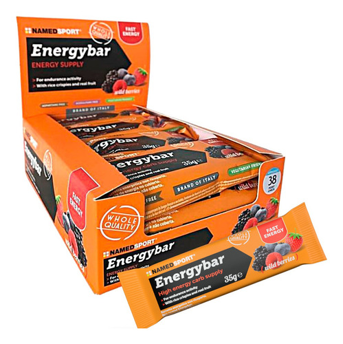 Caja X 12 Energybar Namedsport Sabor Wild Berries Sabor Wildberries