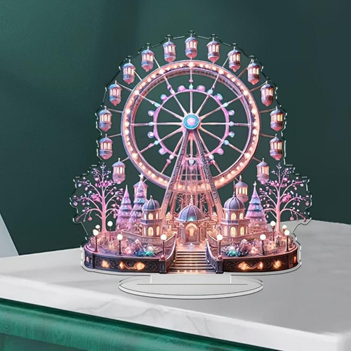 2d Wheel Sign Acrylic Ornament Placa Decorative Tabletop