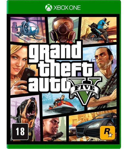 Grand Theft Auto V Gta 5 Xbox One Midia Fisica Novo Nacional