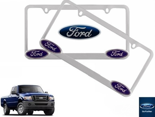 Par Porta Placas Ford Ranger 3.0 2009 Original