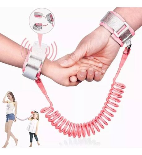 Arnes Correa Seguridad Niños Pulsera Anti-robo De Acero 2 M Color Naranja