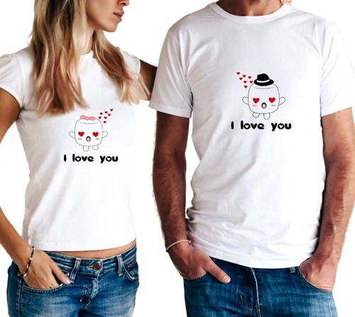 Remera Amor Mashmallow Día Enamorados Hombre Dama Unisex