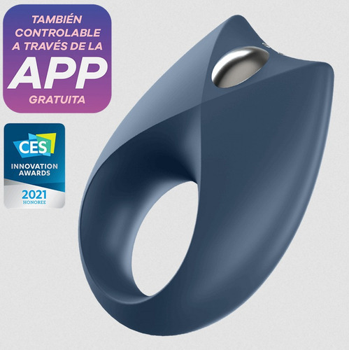Anillo Vibrador Satisfyer Con App Bluetooth Royal One Color Azul