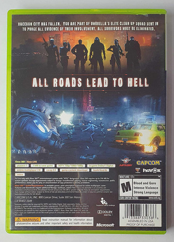 Resident Evil: Operation Raccoon City Xbox 360 Retromx (Usado)