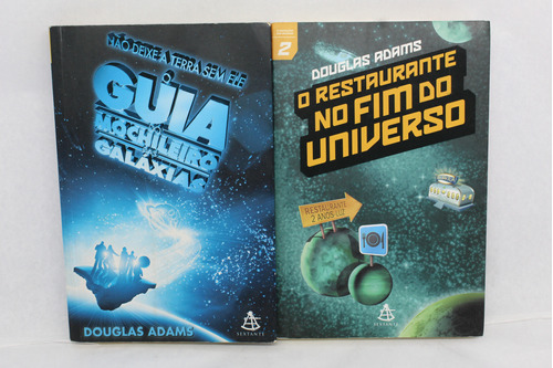 Coleção O Guia Do Mochileiro Das Galáxias 2 Livros Volumes 1 E 2 De Douglas Adams Pela Sextante (2004)