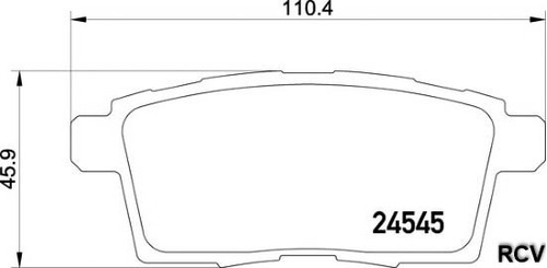 Balatas Disco  Trasera Para Mazda Cx9   2007