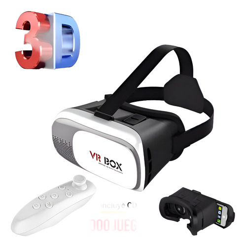 Visor Vrbox 2da. Gen + Control Vr Bluetooth + 1000 Juegos