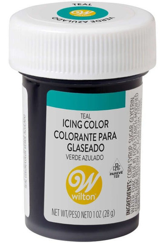 Gel Colorante Para Glaseado Turquesa / Verde Azulado Wilton
