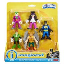 Imaginext Dc Super Amigos 5 Figuras - Batman - Pinguino