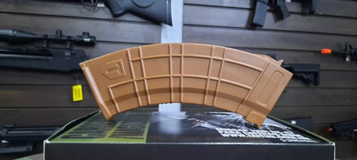 Airsoft Magazine Mid Cap Ak-47 Taitus 110rounds Marrom