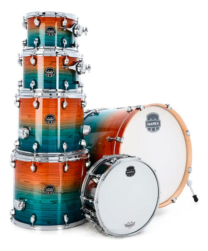 Batería Mapex Armory Fast 6 Piezas Ocean Sunset Shell Pack
