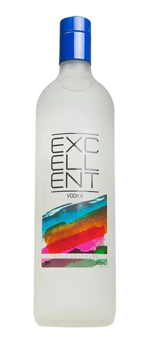 Vodka Excellent 950ml -  Brasil, Teor Alc. 38%