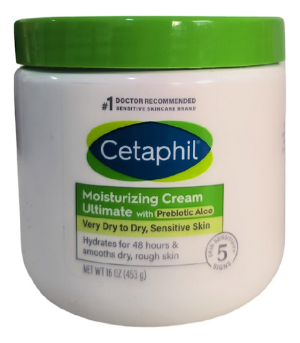 Crema Hidratante Piel Seca Sensible Cetaphil 453gr Importada