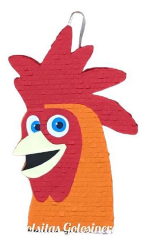 Piñata Artesanal Gallo Granja Personalizada Cumpleaños