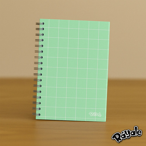 Cuaderno Square Verde Menta 100 Hojas 150gr Raya
