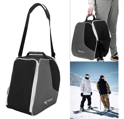 Bolsa para botas de esquí, tela Oxford, impermeable, bolsa para botas de  snowboard, equipaje de viaje para accesorios de esquí, gafas, guantes,  color negro