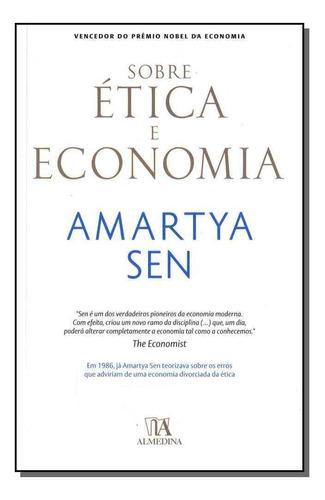 Sobre Ética E Economia, De Sen, Amartya. Editora Almedina Em Português