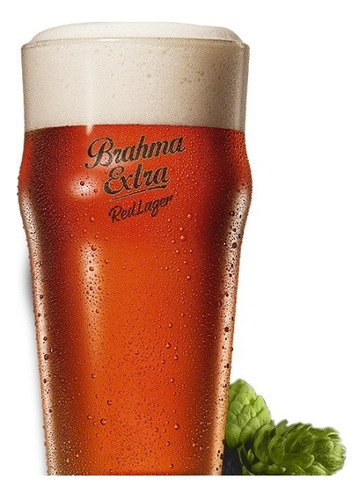 Copo Cerveja Brahma Extra Lager Red 400 Ml Taça